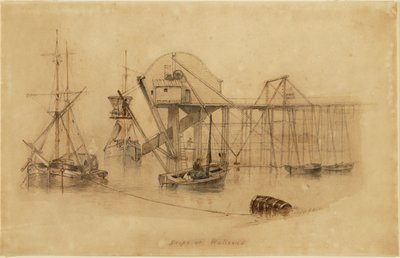 Drops at Wallsend (aquarela sobre papel) de Thomas H. Hair