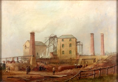 Hartley Colliery após o desastre, 1869 de Thomas H. Hair