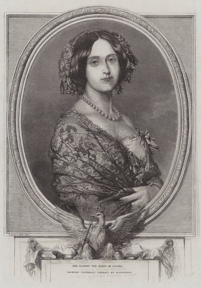 Sua Majestade a Rainha da Prússia, coroada ontem (sexta-feira) em Konigsberg de Thomas Harrington Wilson