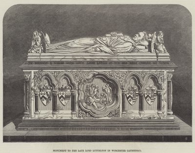 Monumento ao falecido Lorde Lyttelton na Catedral de Worcester de Thomas Harrington Wilson