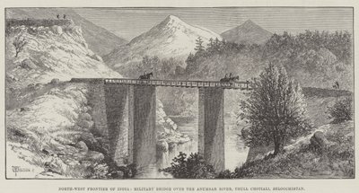 Fronteira Noroeste da Índia, Ponte Militar sobre o Rio Anumbar, Thull Chotiali, Beloochistan de Thomas Harrington Wilson