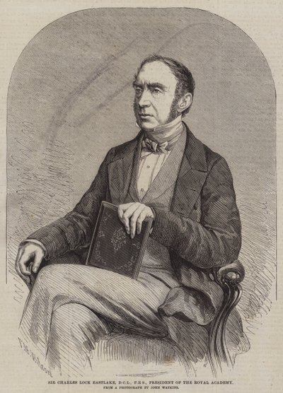 Sir Charles Lock Eastlake, DCL, FRS, presidente da Royal Academy de Thomas Harrington Wilson