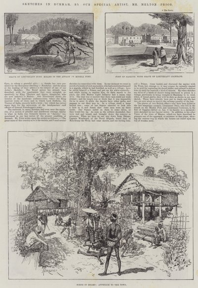 Esboços em Burmah de Thomas Harrington Wilson