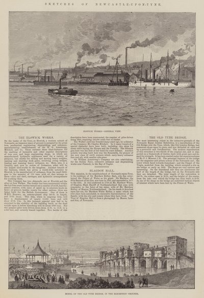 Esboços de Newcastle-upon-Tyne de Thomas Harrington Wilson