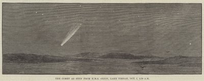 O Cometa visto do HMS Orion, Lago Timsah, 1 de outubro, 4h30 de Thomas Harrington Wilson