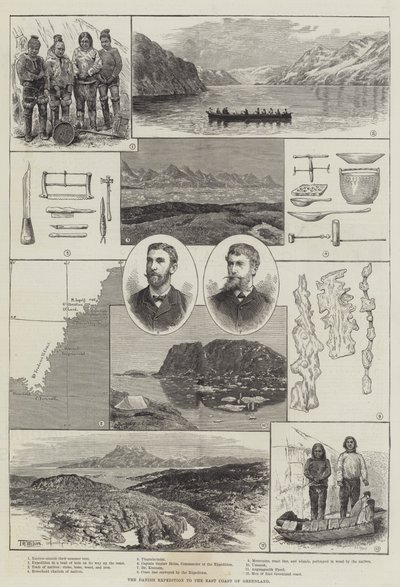 A expedição dinamarquesa para a costa leste da Groenlândia de Thomas Harrington Wilson