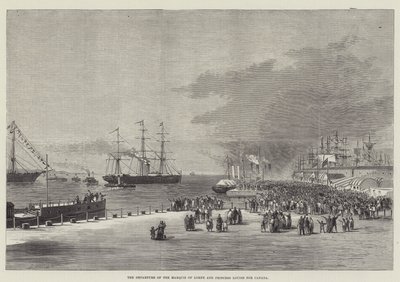 A partida do Marquês de Lorne e Princesa Louise para o Canadá de Thomas Harrington Wilson