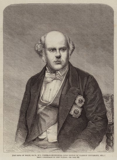 Conde de Elgin, GCB, KT, Postmaster-General, Lord Reitor da Universidade de Glasgow, etc. de Thomas Harrington Wilson