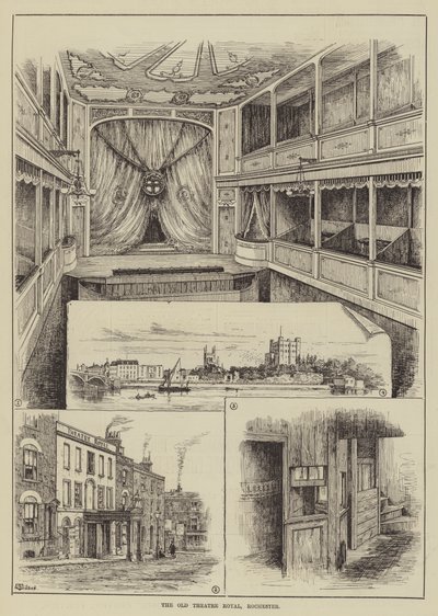 O velho teatro real, rochester de Thomas Harrington Wilson