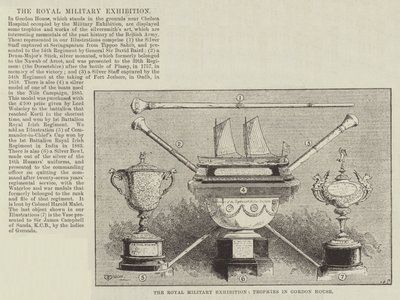 A Exposição Militar Real, Troféus em Gordon House de Thomas Harrington Wilson