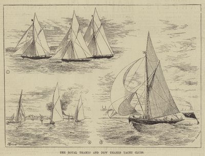 O Royal Thames e o New Thames Yacht Clubs de Thomas Harrington Wilson