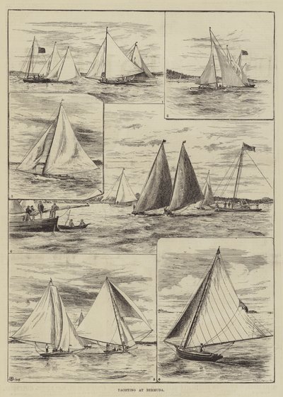 Yachting nas Bermudas de Thomas Harrington Wilson