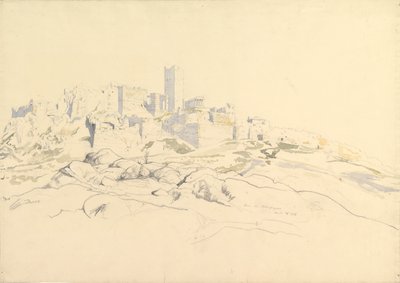 A Acrópole do Areópago, Atenas, 24 de abril de 1846. de Thomas Hartley Cromek