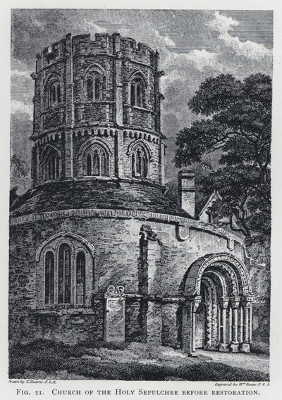 Igreja do Santo Sepulcro antes da restauração (gravura) de Thomas Hearne