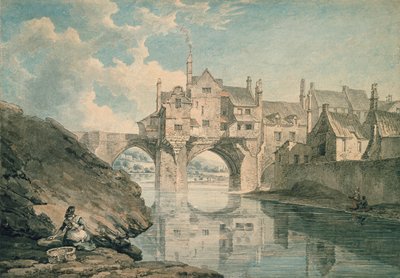 Ponte Elvet, Durham, 1781 de Thomas Hearne