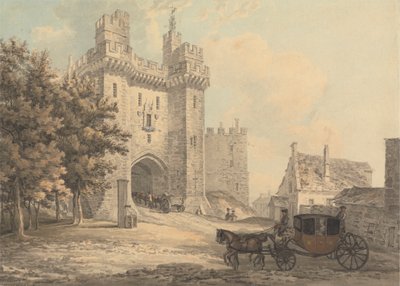 A Porta de entrada do Castelo de Lancaster de Thomas Hearne