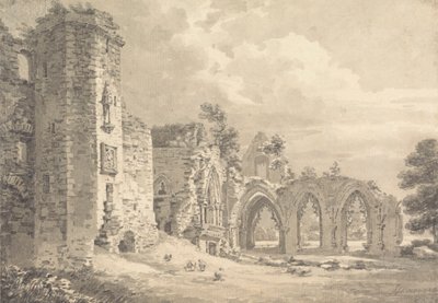 As Ruínas do Colégio de Lincluden, perto de Dumfries de Thomas Hearne