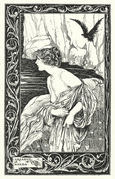 Ariadne em Naxos (litografia) de Thomas Heath Robinson
