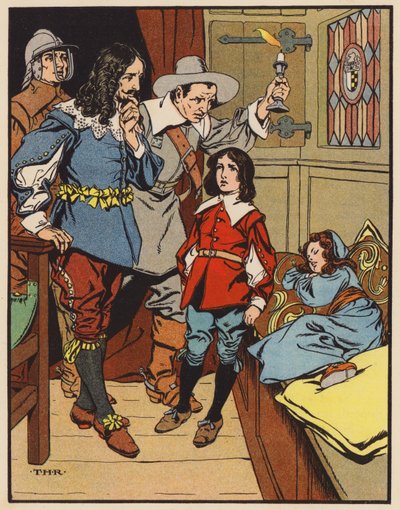 A Cissie é descoberta (litografia a cores) de Thomas Heath Robinson