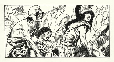 Morte de Leónidas (litografia) de Thomas Heath Robinson