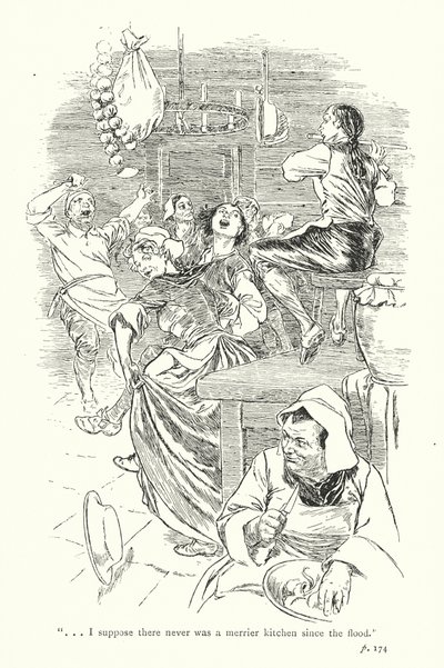 Ilustração para A Sentimental Journey de Laurence Sterne (litografia) de Thomas Heath Robinson