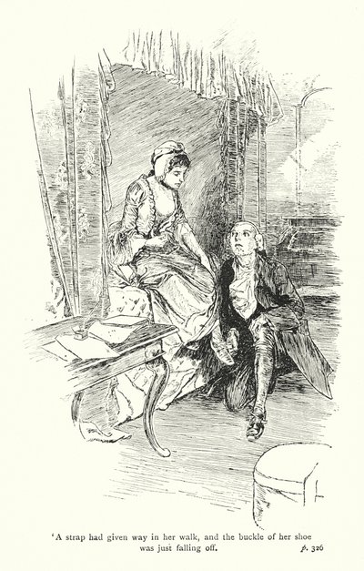 Ilustração para A Sentimental Journey de Laurence Sterne (litografia) de Thomas Heath Robinson