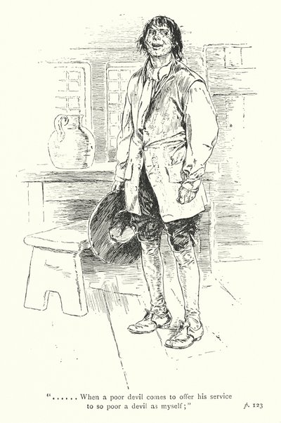 Ilustração para A Sentimental Journey de Laurence Sterne (litografia) de Thomas Heath Robinson