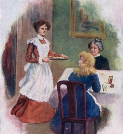 Ilustração para Good Wives de Louisa M Alcott (litografia a cores) de Thomas Heath Robinson