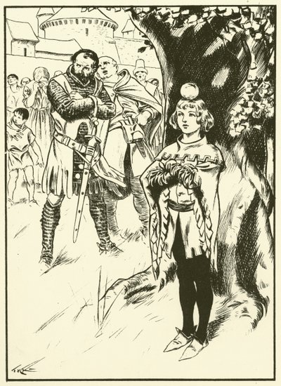 O filho de Tell e a maçã (gravura) de Thomas Heath Robinson
