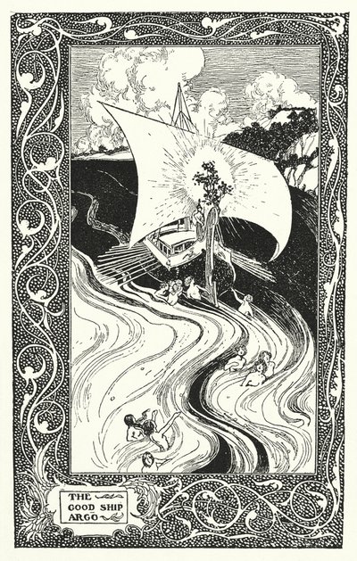O bom navio "Argo" (litografia) de Thomas Heath Robinson