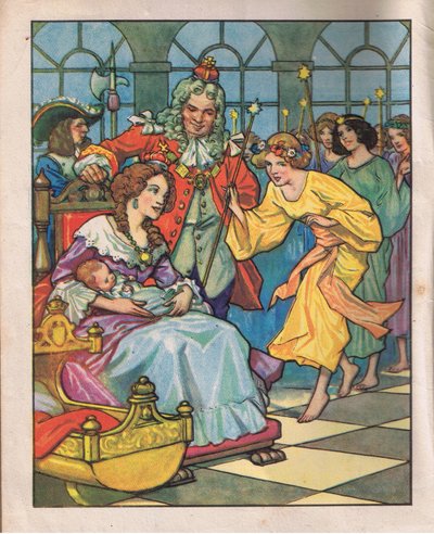 As fadas e a princesa (litografia) de Thomas Heath Robinson