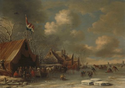 Apreciando o gelo, 1677 de Thomas Heeremans