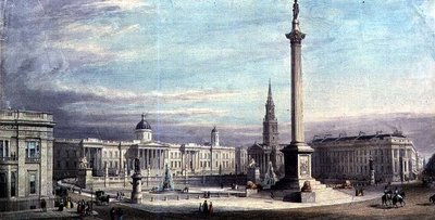 Design para o layout do Trafalgar Square de G. Moore 1842 de Thomas Higham