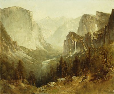 Caça em Yosemite, 1890 de Thomas Hill