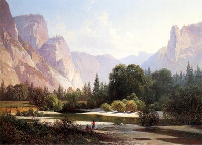 Piute Indian Camp, Yosemite, 1890 de Thomas Hill