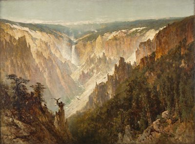 O Grand Canyon do Yellowstone, c.1884 de Thomas Hill