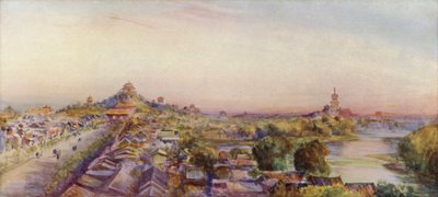 Pequim, visto da torre do tambor de Thomas Hodgson Liddell