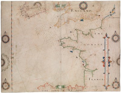 Mapa do Golfo da Biscaia e do Canal da Mancha de Thomas Hood