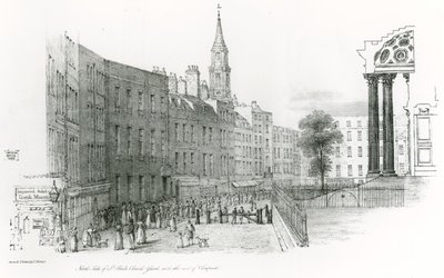 Lado norte, de, st paul, catedral, londres, igreja, jarda, com, a, fim, de, Cheapside de Thomas Hornor