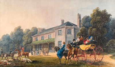 Rheola from the Lawn (aguarela e lápis sobre papel) de Thomas Hornor