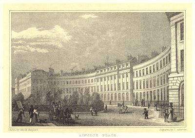 Ainslie Place (gravura) de Thomas Hosmer (after) Shepherd
