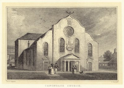 Canongate Church (gravura) de Thomas Hosmer (after) Shepherd