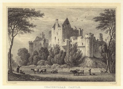 Castelo de Craigmillar (gravura) de Thomas Hosmer (after) Shepherd