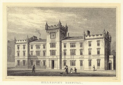 Hospital da Gillespie (gravação) de Thomas Hosmer (after) Shepherd