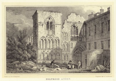 Abadia de Holyrood (gravura) de Thomas Hosmer (after) Shepherd