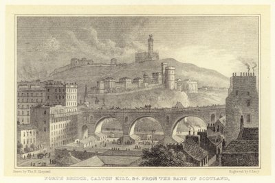 Ponte Norte, Caton Hill etc. do Bank of Scotland (gravura) de Thomas Hosmer (after) Shepherd