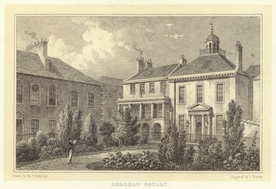 Praça do Cirurgião (gravura) de Thomas Hosmer (after) Shepherd