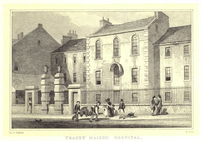 Hospital de Maiden (gravura) de Thomas Hosmer (after) Shepherd