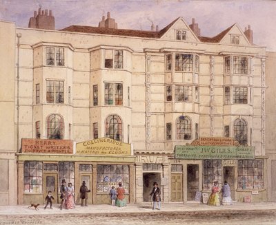 Aldersgate Street, Londres, 1851 de Thomas Hosmer Shepherd