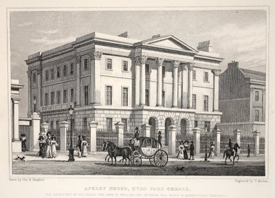 Apsley House, Hyde Park Corner, do pub "London and its Environs in the 19th Century". Jones und Co., 1827-1829 de Thomas Hosmer Shepherd